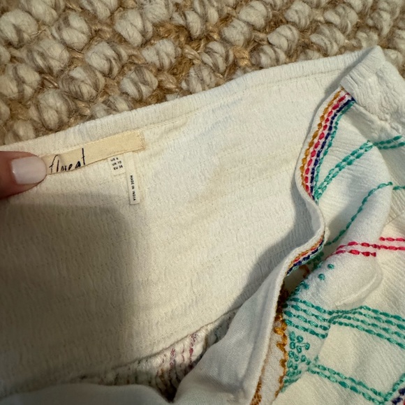 Anthropologie Women’s Floreat Size 6 Embroidered Halter Top - Picture 10 of 13